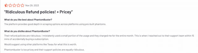 phantom buster G review