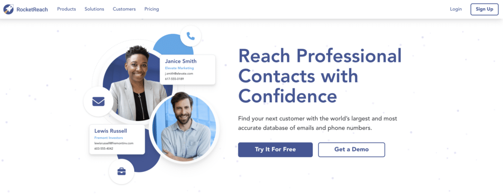 rocketreach tool for building verified contact lists