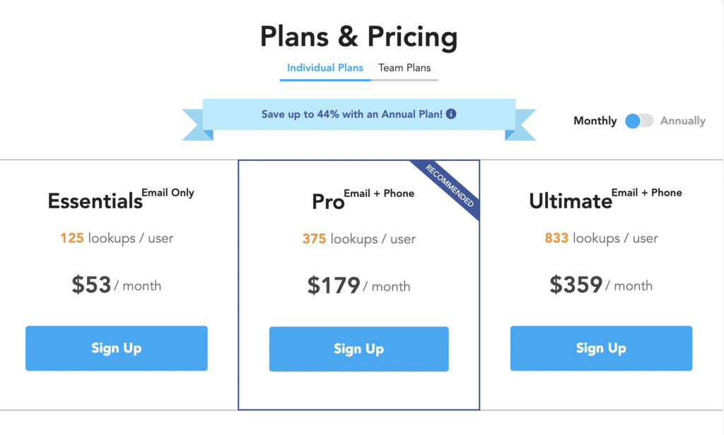 rocketreach pricing