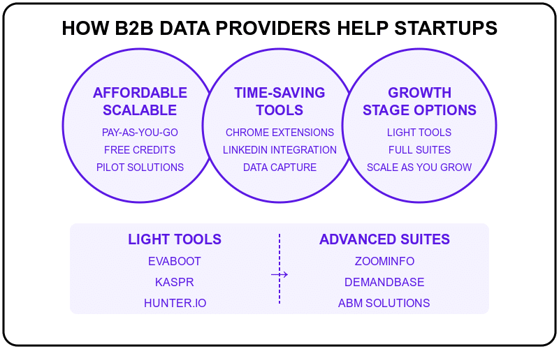 How B2B Data Providers Help Startups and Small Teams