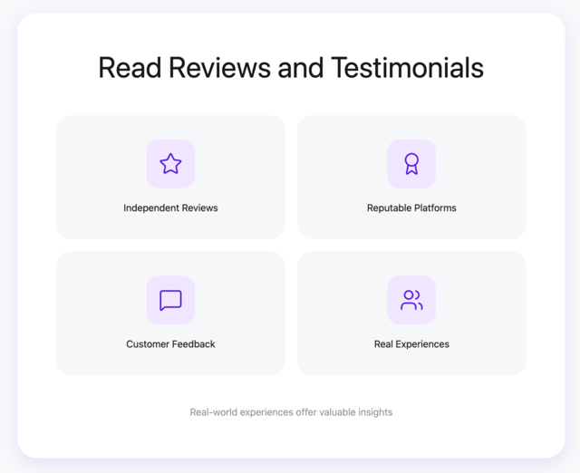 Read Reviews and Testimonials