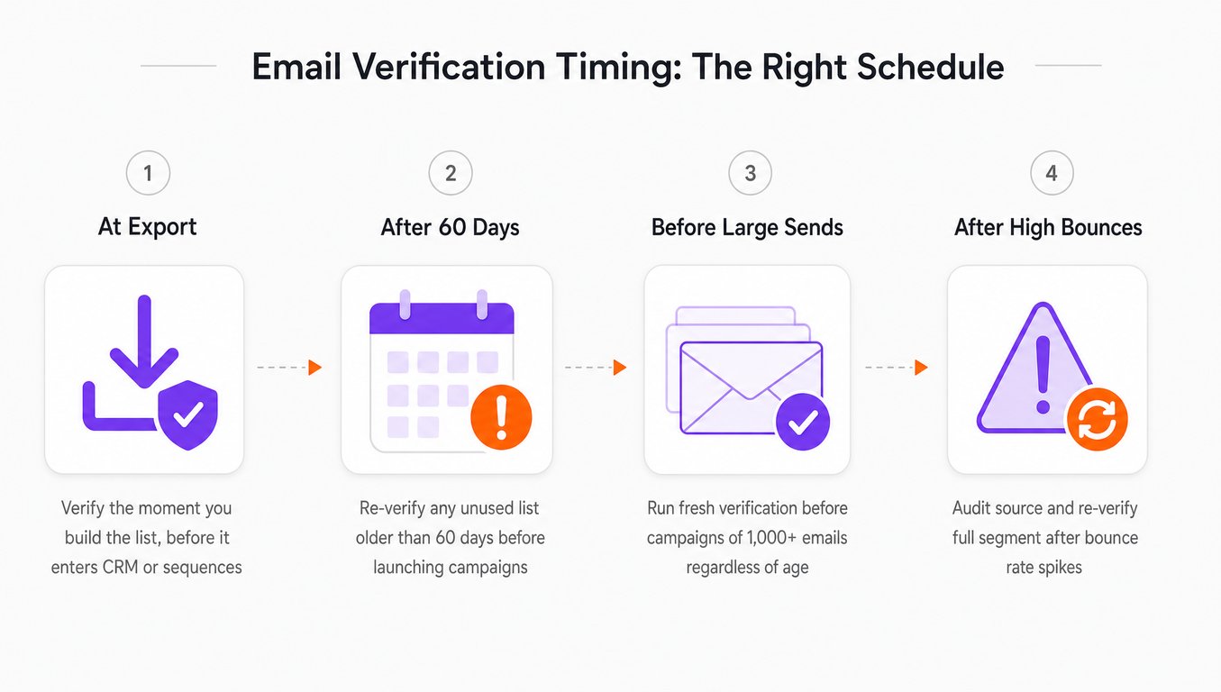 When to Verify: Before Every Campaign