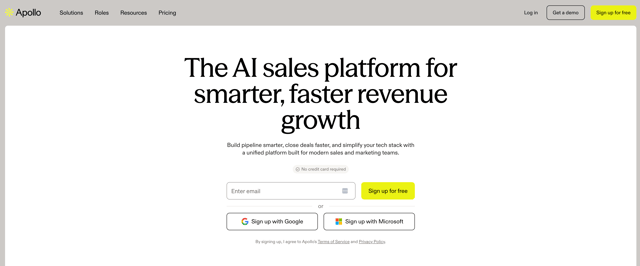 apolloai homepage
