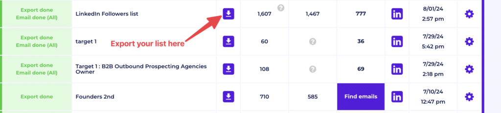 export clean and no false positive emails lists with evaboot