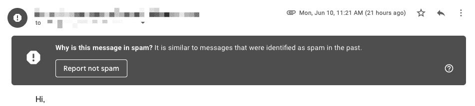 Content Filters bounced emails
