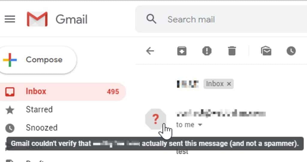 Authentication Problems bounced email