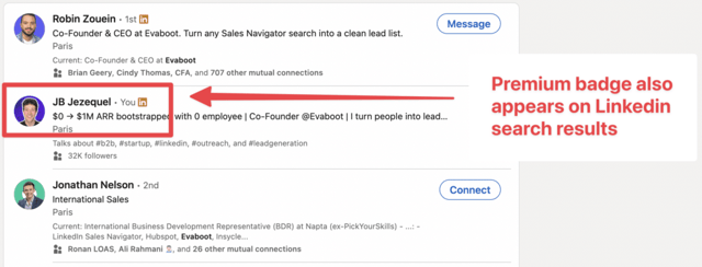 find linkedin premium account holders