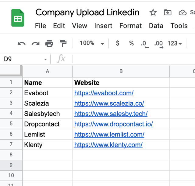 CSV-Upload in LinkedIn