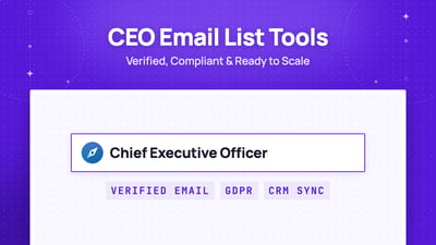 Top 10 CEO Email List Tools to Build Verified Email Lists