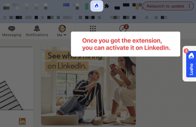 comment activer l'extension lusha sur votre profil linkedin