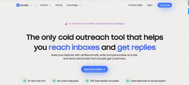 lemlist, l'outil pour construire vos listes d'emails avec des leads qualifiés