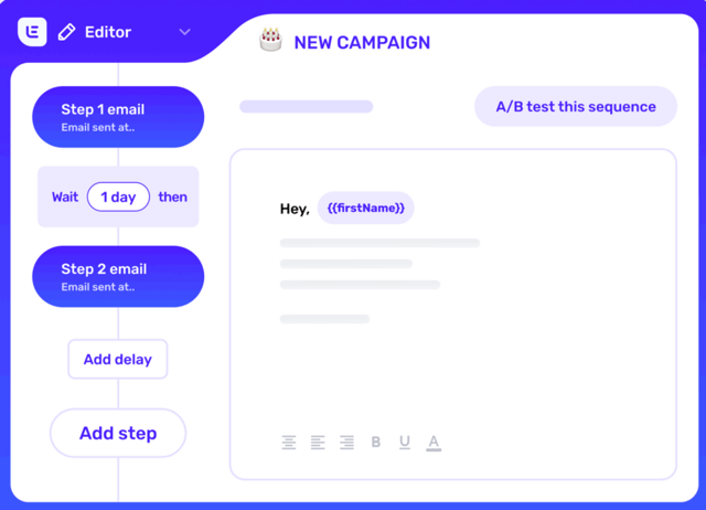 vous pouvez personnaliser vos e-mails sur lemlist pour une meilleure diffusion