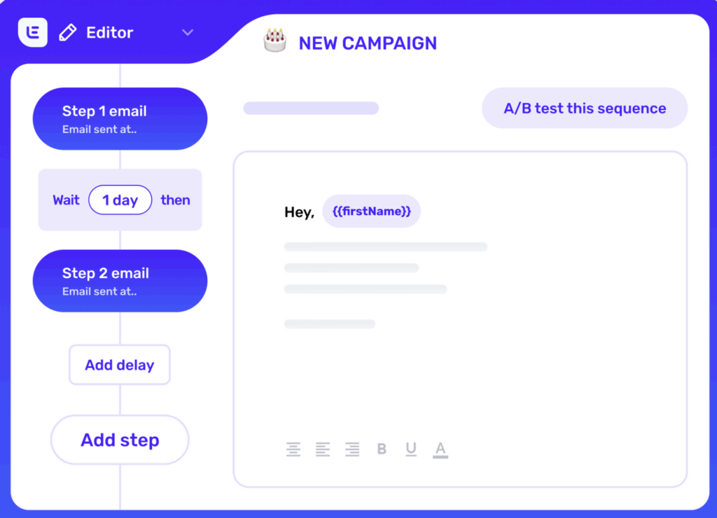 you can personalize your emails on lemlist for better outreach