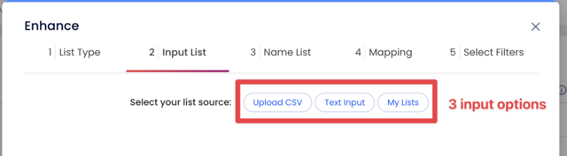 zoominfo list output options