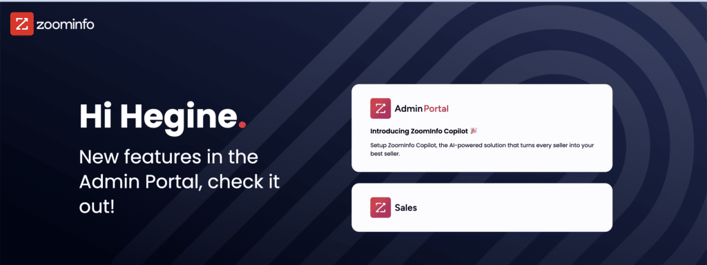 configuration de compte zoominfo