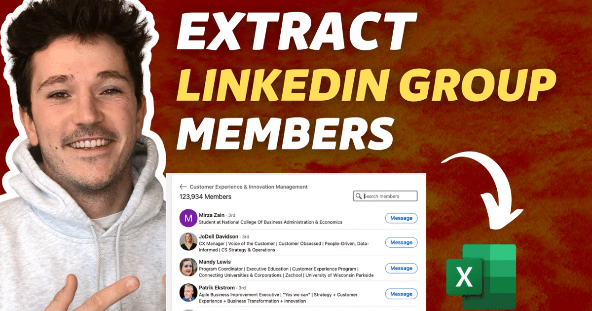 How To Export LinkedIn Group Members To Excel? ([year])