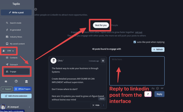 Interactuar con otros influencers de LinkedIn 1