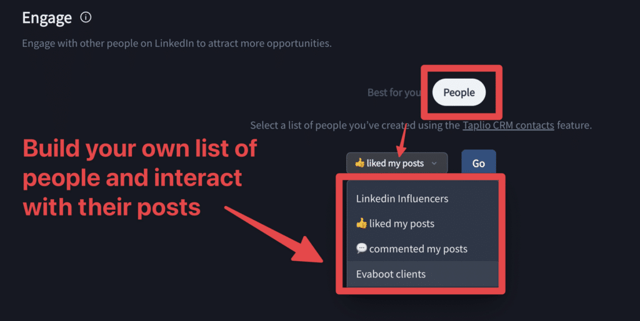 interactuar automáticamente con las publicaciones de LinkedIn