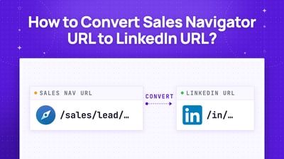 Wie wandelt man eine Sales-Navigator-URL in eine LinkedIn-URL um?