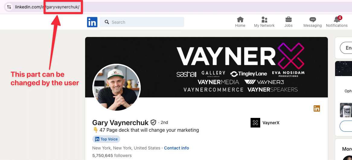 public linkedin url