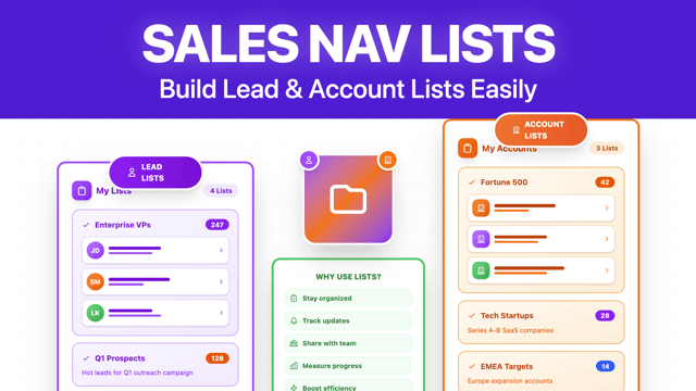 create a lead list sales navigator ( )