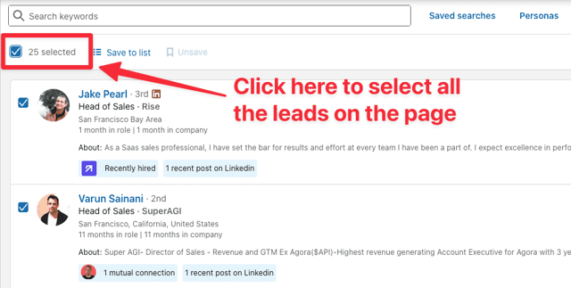 create new list sales navigator
