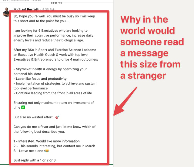 message linkedin perçu comme spam