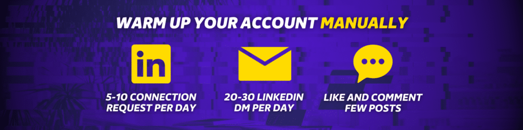 warmup linkedin account after suspension