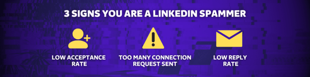 signes de spam sur linkedin