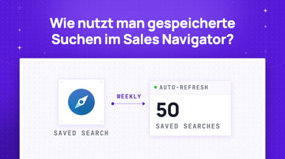 Wie nutzt man gespeicherte Suchen im LinkedIn Sales Navigator?
