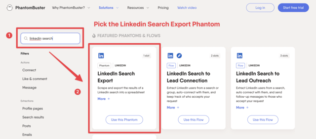 exporter les résultats de recherche linkedin vers excel