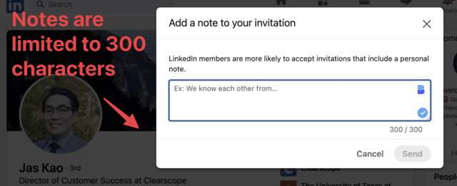 richiesta di connessione linkedin