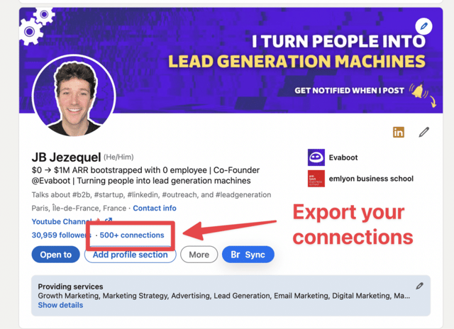 exportar contactos de linkedin a excel