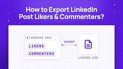 Wie exportiert man die Liker und Kommentatoren eines LinkedIn-Beitrags?