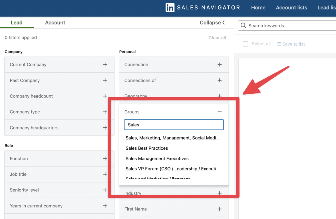 search linkedin groups members