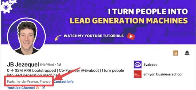 filter leads based on their location
