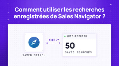 Comment utiliser les recherches enregistrées de LinkedIn Sales Navigator ?