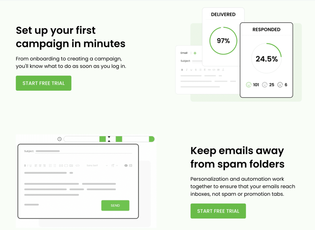 woodpecker cold email tool to optimize email sending processes 