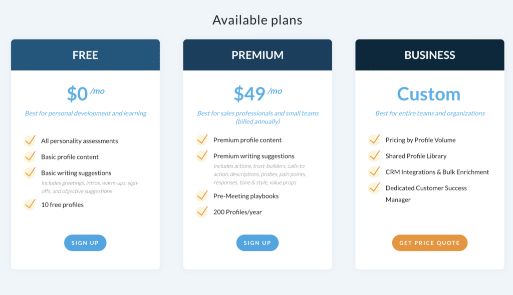 crystal knows pricing