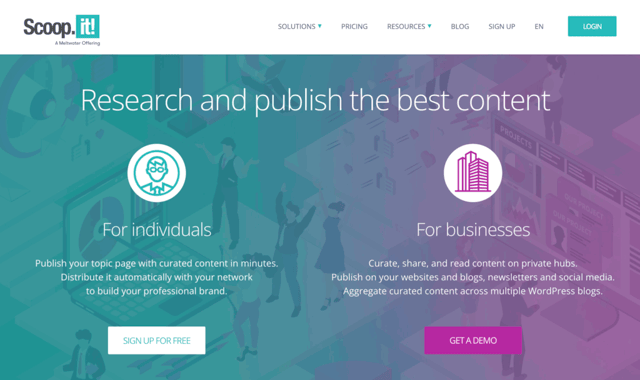 scoop.it linkedin maerketing tool