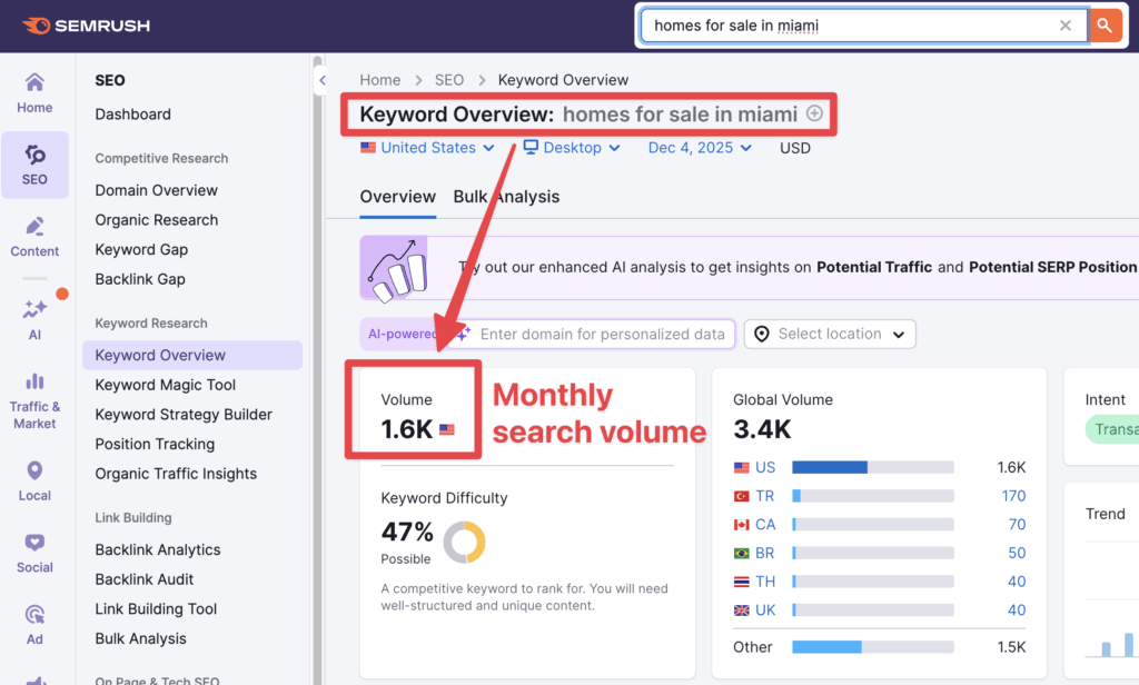 seo for real estate