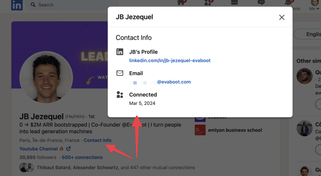 verify email addresses on linkedin and other social media