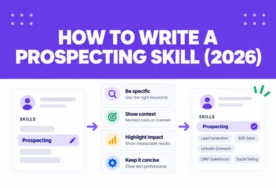 How To Write a Prospecting Skill Your Whole Team Can Reuse? (2026)