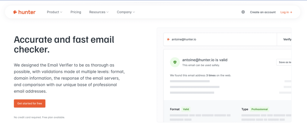 verify email addresses before reaching out 