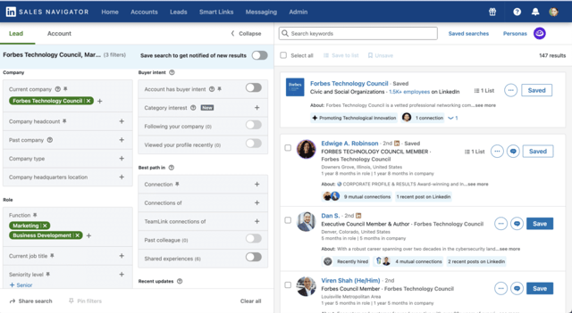 linkedin sales navigator relationship building platform
