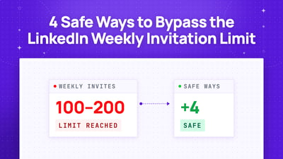 4 Safe Ways To Bypass LinkedIn Weekly Invitation Limit in 2026