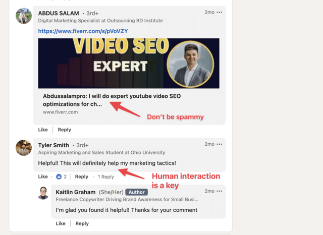 in linkedin gruppen interagieren