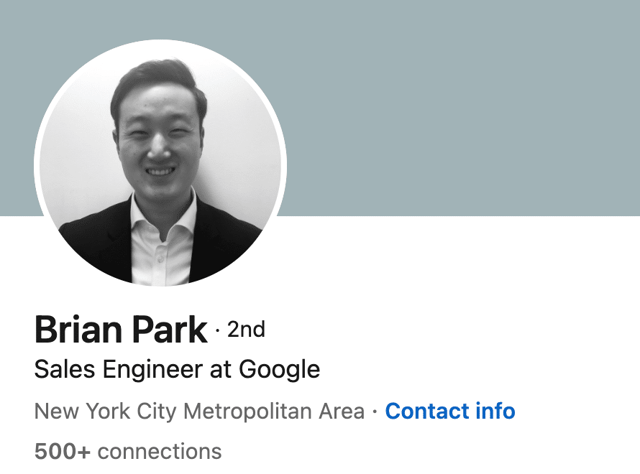 Concise LinkedIn headline example