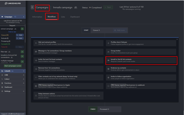 linkedin inmail automation