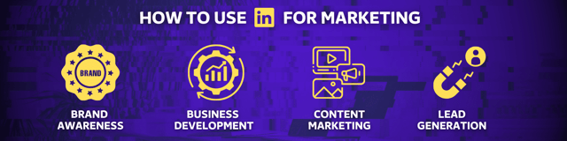 How to use LinkedIn for marketing infographic